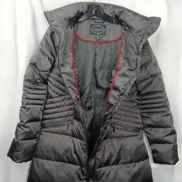 Madison Women’s Puffer Coat Size M Insulated Quilted Long Winter Jacket - Picture 3 of 12